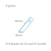 Modelcraft PKN2719 #19 Angled Chiselling Blades x 5 For #2 or #5 Handles