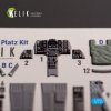 KELIK K72191 F-1 Support Fighter - interior 3D decals for Platz kit 1/72