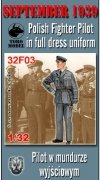 ToRo Model 32F03 Wrzesień 1939 - Pilot w Mundurze Wyjściowym / September 1939 - Polish Fighter Pilot in full dress uniform 1/32
