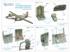 Quinta Studio QD72193 B-26F/G Marauder 3D-Printed coloured Interior on decal paper (Hasegawa) 1/72