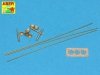 Aber R-33 Set of aerials for Russian Tanks like: T-34; T-55; T62; T-72 and other AVF  (1:35)