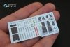Quinta Studio QD48167 F-16A 3D-Printed & coloured Interior on decal paper (for Kinetic kit) 1/48