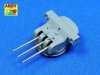 Aber 350L-10 Set of 6 pcs 155 mm barrels for Japanese ships Yamato and Musashi (1:350)