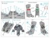 Quinta Studio QD48291 AV-8A Early 3D-Printed & coloured Interior on decal paper (Kinetic) 1/48
