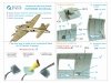 Quinta Studio QD32236 Boeing B-17E/F Navigator, bombardier, waist and tail gunners compartments. 3D-Printed coloured Interior (HK models) 1/32