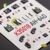 KELIK K35018 AH-64D APACHE INTERIOR 3D DECALS FOR TAKOM KIT 1/35
