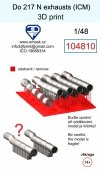 Omask 104810 Do 217 N (ICM) 3D print 1/48