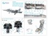 Quinta Studio QD48346 FA-18D early 3D-Printed & coloured Interior on decal paper (Hasegawa) 1/48
