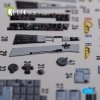 KELIK K72112 F-106A Delta Dart interior 3D decals for Meng kit 1/72