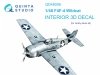 Quinta Studio QD48006 F4F-4 Wildcat 3D-Printed coloured Interior on decal paper (HobbyBoss) 1/48