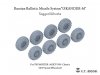 E.T. Model P35-125 Russian Ballistic Missile System“ISKANDER-M”Sagged Wheels for Trumpeter kit 1/35