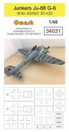 Omask 34031 Junkers Ju-88G-6 W.Nr. 622501 3C+CD 1/48