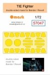 Omask 57047 TIE Fighter double-sided mask (for Bandai/Revell) 1/72