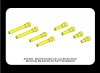 Aber A72 005 Set of 8 turned cal .50 (12,7mm) U.S. Browning M2 barrels for P-47 Thunderbolt (1:72)