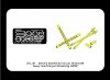 Aber 35L-081 Set of 2 standard barrels for U.S aircraft machine guns cal .50 Browning ANM2 (1:35)	