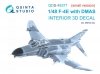 Quinta Studio QDS-48371 F-4E with DMAS 3D-Printed & coloured Interior on decal paper (Meng) (Small version) 1/48