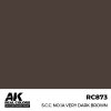 AK Interactive RC873 S.C.C. No.1A Very Dark Brown 17 ml