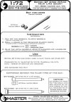 Master GM-72-005 British QF 6-pdr (57mm) - version Mk.III L/43 (short) + Besa MG tips - for Crusader Mk.III, Churchill Mk.III/IV, Valentine Mk.VIII/IX 1/72