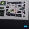 KELIK K72108 F-16 CG/CJ interior 3D decals for Academy kit 1/72