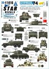 Star Decals 35-C1416 Cyprus 74 1. Turkish invasion of Cyprus in 1974. Turkish and Greek Cypriot AFVs. M47, M48A1, M113A1, M106A1, T-34/85, BTR-152, Marmon-Herrington Mk IVF 1/35