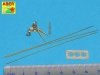 Aber R-33 Set of aerials for Russian Tanks like: T-34; T-55; T62; T-72 and other AVF  (1:35)
