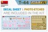 MiniArt 35356 T-44 INTERIOR KIT 1/35