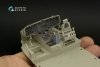 Quinta Studio QD+35108 MH-60L 3D-Printed & coloured Interior on decal paper (Kitty Hawk) (with 3D-printed resin parts) 1/35