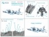 Quinta Studio QDS-48304 Harrier Gr.3 late 3D-Printed & coloured Interior on decal paper (Kinetic) (Small version) 1/48