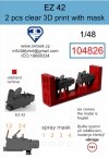 Omask 104826 EZ 42 Clear 3D Print (2 pcs) 1/48