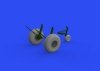 Eduard 648643 B-17 wheels block tread HK Models 1/48