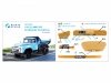 Quinta Studio QD43002 ZIL-MMZ-555 3D-Printed coloured Interior on decal paper (Zvezda) 1/43