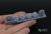 Quinta Studio QT48035 I-16 Wheels (early type) with separate hubs and weighted tires (all kits) 1/48