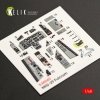 KELIK K48040 MIG-29A (9-12) FULCRUM INTERIOR 3D DECALS FOR GWH KIT 1/48