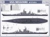 Vee Hobby P57003 Battleship USS MISSOURI BB-63 1945 1/700