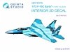 Quinta Studio QD72079 F-15C Early/F-15A/F-15J early 3D-Printed & coloured Interior on decal paper (GWH) 1/72