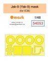 Omask 54053 Jak-9 (Yak-9) mask (for ICM) 1/48