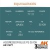 AK Interactive AK11877 AGGRESSOR BLUE FS 35109 – AIR 17 ml