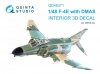 Quinta Studio QD48371 F-4E with DMAS 3D-Printed & coloured Interior on decal paper (Meng) 1/48