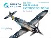 Quinta Studio QD48095 Bf 109G-14 3D-Printed & coloured Interior on decal paper (for Eduard kit) 1/48