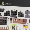 KELIK K32008 KI-61-I INTERIOR 3D DECALS FOR HASEGAWA KIT 1/32