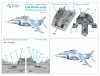 Quinta Studio QDS48291 AV-8A Early 3D-Printed & coloured Interior on decal paper (Kinetic) (Small version) 1/48