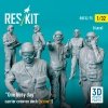 RESKIT RSF32-0071 F-105 (F, G) Thunderchief male pilots on access ladder (2 pcs) (3D Printed) 1/32