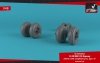 Armory Models AW48334 V-22/MV-22 Osprey wheels w/ weighted tires type “a” 1/48