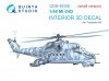 Quinta Studio QDS48356 Mi-24D 3D-Printed & coloured Interior on decal paper (Trumpeter) (Small version) 1/48