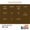 AK Interactive AK11109 DARK BROWN – STANDARD 17ml