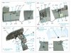Quinta Studio QD48494 B-26B/C Marauder 3D-Printed coloured Interior on decal paper (ICM) 1/48