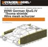 Voyager Model PEA155 WWII German StuG.IV Thoma shields wire mesh schürzen (For DRAGON Kit) 1/35