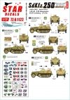 Star Decals 72-A1122 SdKfz 250 'neu' # 1 SdKfz 250/1 and SdKfz 250/3 on the West Front 1/72