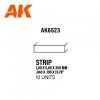 AK Interactive AK6523 STRIPS 1.00 X 5.00 X 350MM – STYRENE STRIP – (10 UNITS)