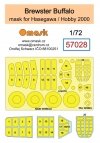 Omask 57028 Brewster Buffalo mask (for Hasegawa / Hobby 2000) 1/72